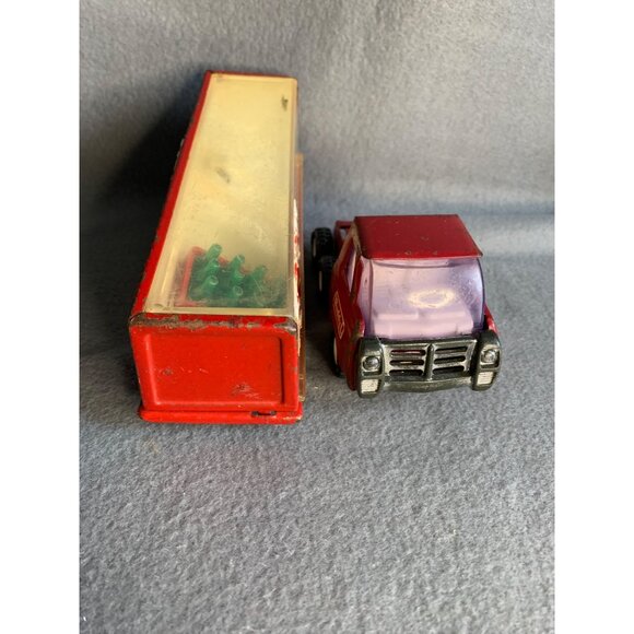 Coca-Cola Metal Tin Toy Japan Vintage Buddy L Semi-Truck Metal - Picture 11 of 12